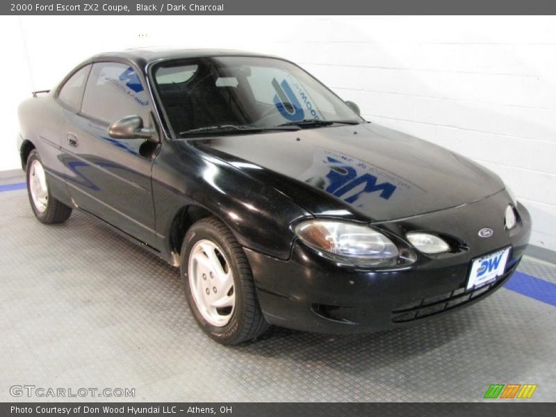 Black / Dark Charcoal 2000 Ford Escort ZX2 Coupe