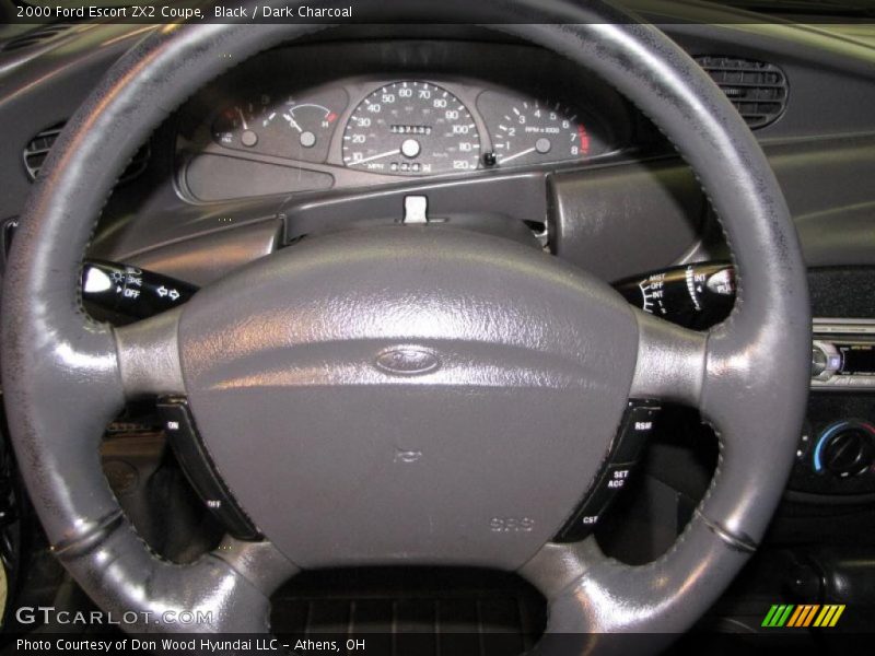 Black / Dark Charcoal 2000 Ford Escort ZX2 Coupe