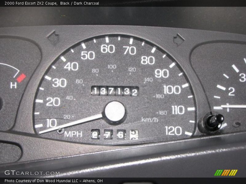 Black / Dark Charcoal 2000 Ford Escort ZX2 Coupe