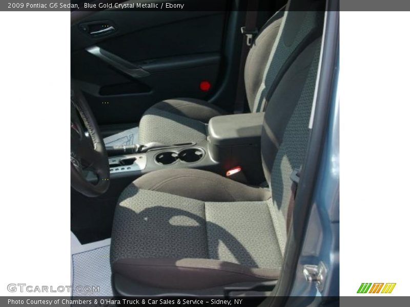 Blue Gold Crystal Metallic / Ebony 2009 Pontiac G6 Sedan