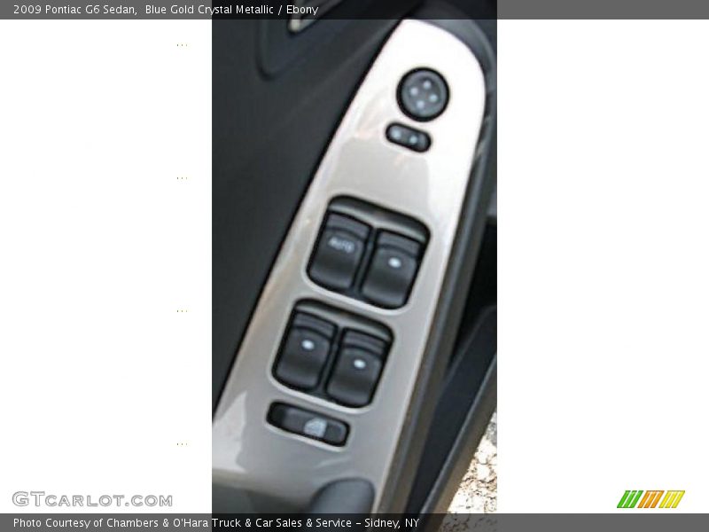 Blue Gold Crystal Metallic / Ebony 2009 Pontiac G6 Sedan