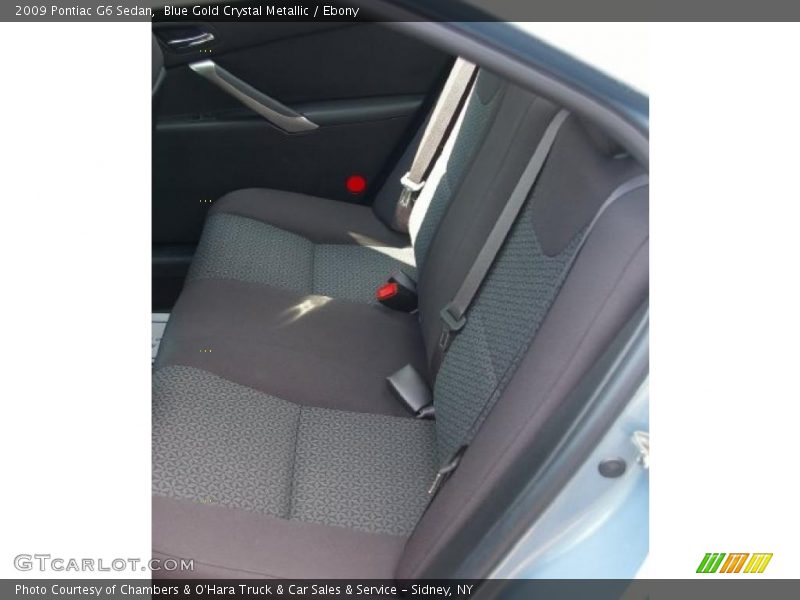 Blue Gold Crystal Metallic / Ebony 2009 Pontiac G6 Sedan