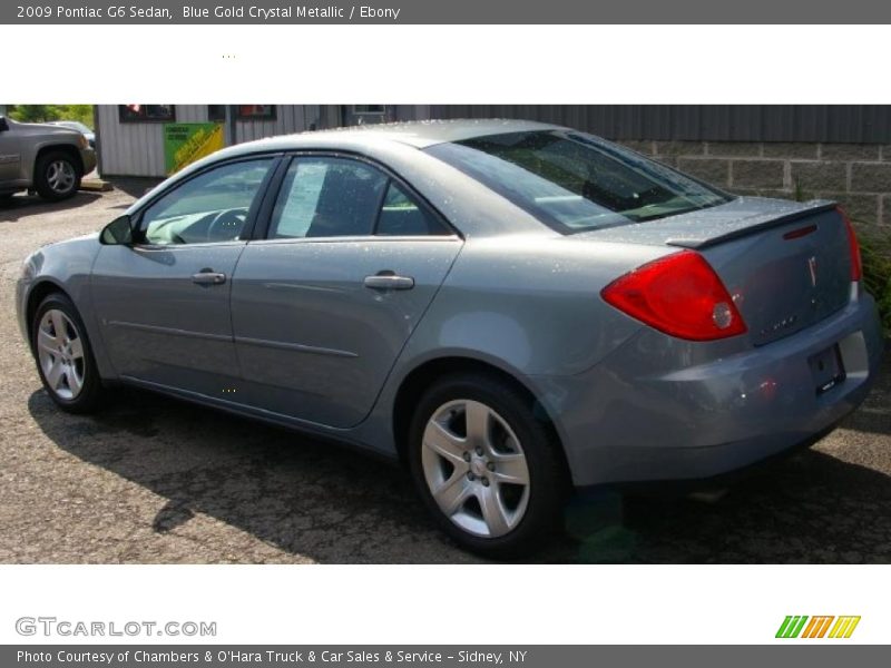 Blue Gold Crystal Metallic / Ebony 2009 Pontiac G6 Sedan