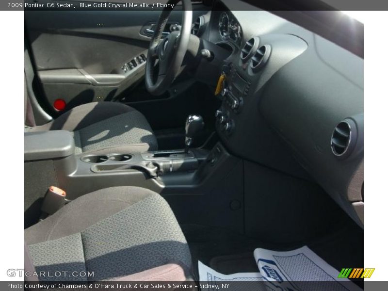 Blue Gold Crystal Metallic / Ebony 2009 Pontiac G6 Sedan