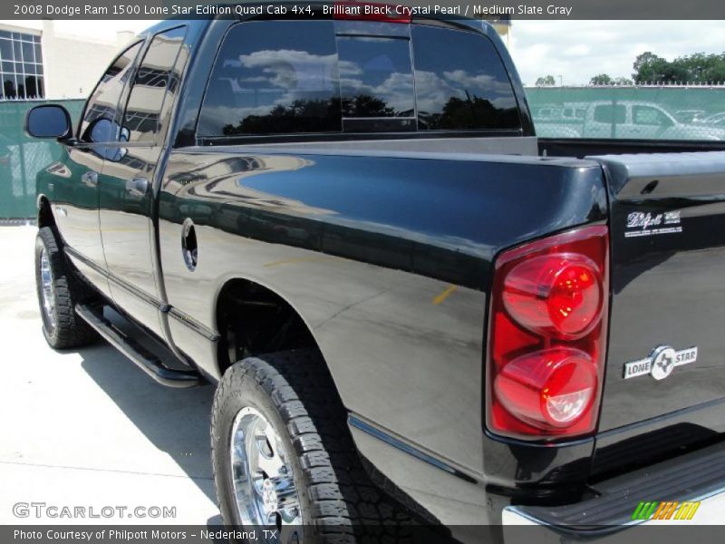 Brilliant Black Crystal Pearl / Medium Slate Gray 2008 Dodge Ram 1500 Lone Star Edition Quad Cab 4x4