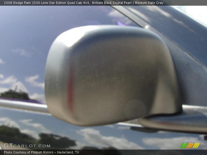 Brilliant Black Crystal Pearl / Medium Slate Gray 2008 Dodge Ram 1500 Lone Star Edition Quad Cab 4x4