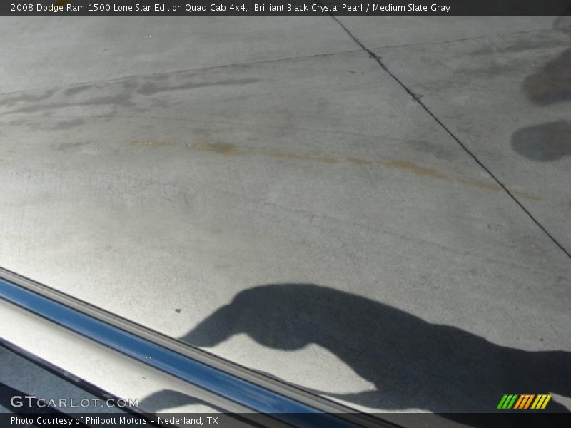 Brilliant Black Crystal Pearl / Medium Slate Gray 2008 Dodge Ram 1500 Lone Star Edition Quad Cab 4x4