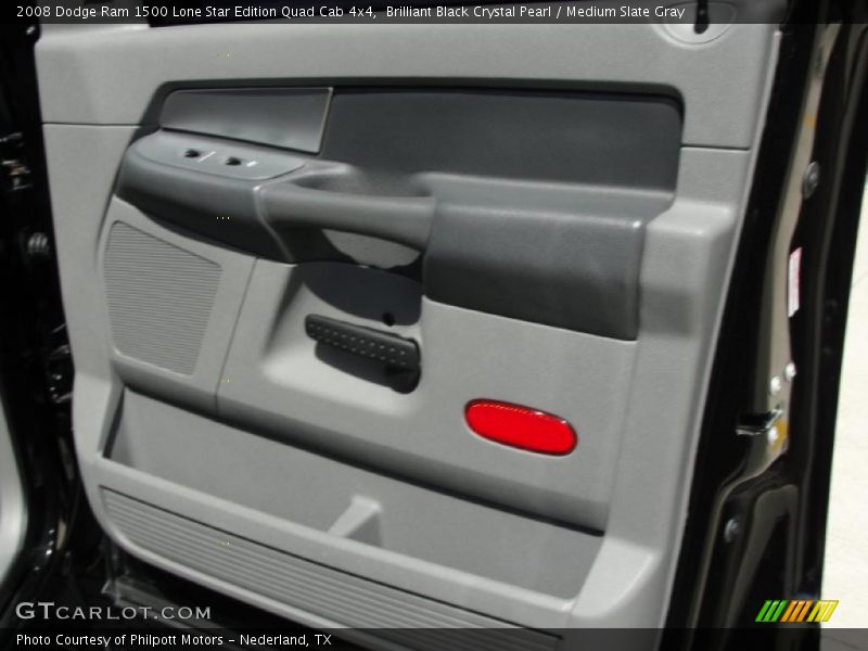 Brilliant Black Crystal Pearl / Medium Slate Gray 2008 Dodge Ram 1500 Lone Star Edition Quad Cab 4x4