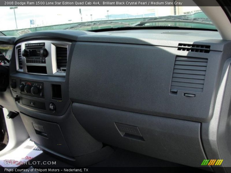 Brilliant Black Crystal Pearl / Medium Slate Gray 2008 Dodge Ram 1500 Lone Star Edition Quad Cab 4x4