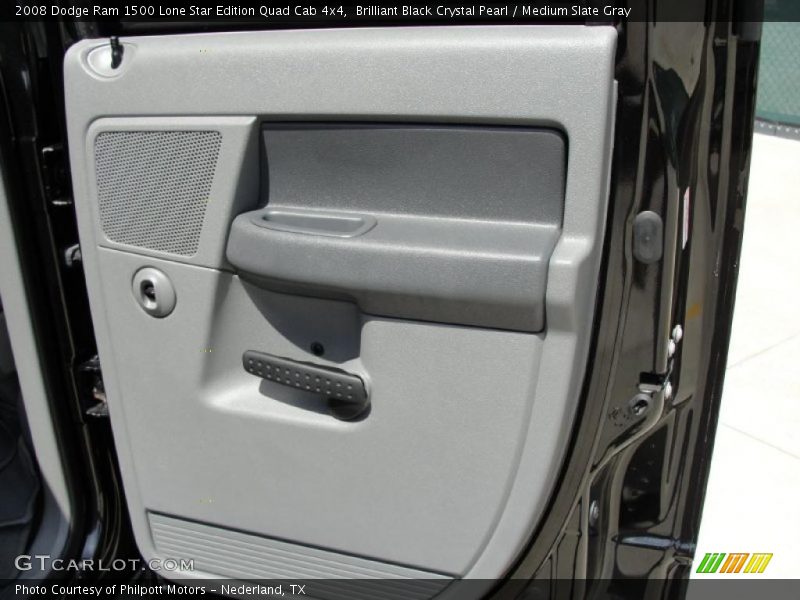 Brilliant Black Crystal Pearl / Medium Slate Gray 2008 Dodge Ram 1500 Lone Star Edition Quad Cab 4x4
