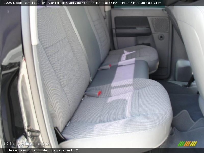Brilliant Black Crystal Pearl / Medium Slate Gray 2008 Dodge Ram 1500 Lone Star Edition Quad Cab 4x4
