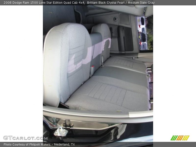 Brilliant Black Crystal Pearl / Medium Slate Gray 2008 Dodge Ram 1500 Lone Star Edition Quad Cab 4x4