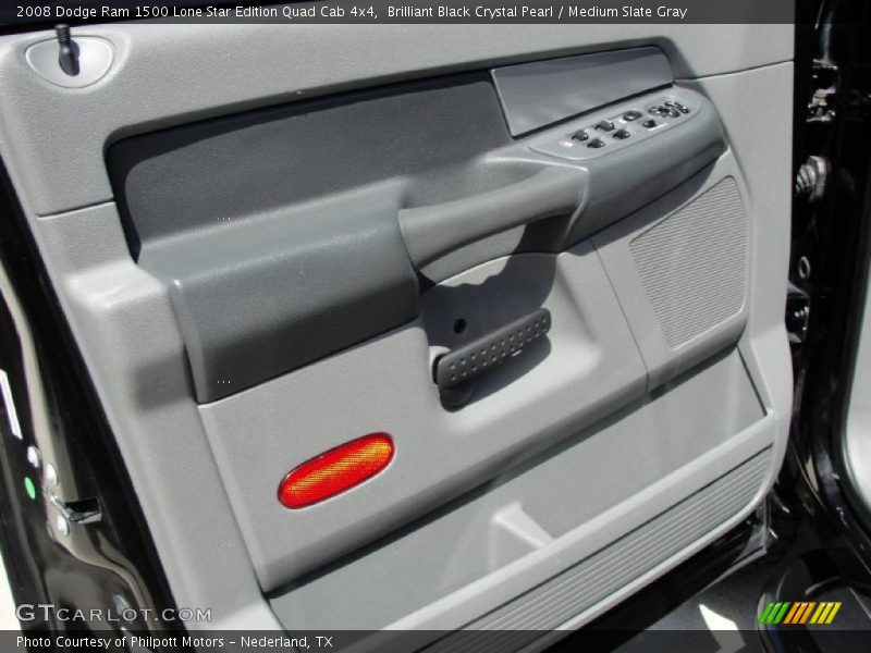 Brilliant Black Crystal Pearl / Medium Slate Gray 2008 Dodge Ram 1500 Lone Star Edition Quad Cab 4x4