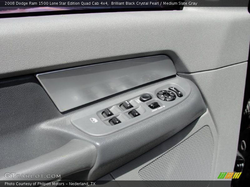 Brilliant Black Crystal Pearl / Medium Slate Gray 2008 Dodge Ram 1500 Lone Star Edition Quad Cab 4x4