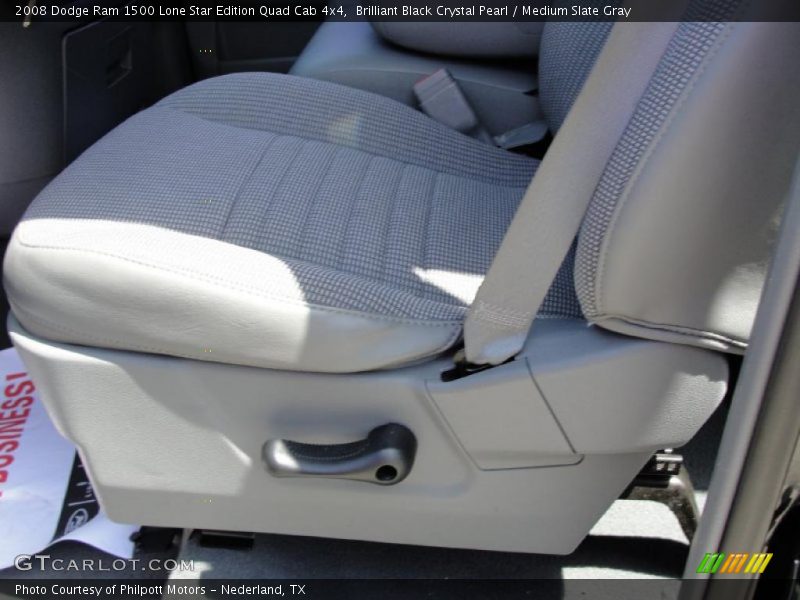 Brilliant Black Crystal Pearl / Medium Slate Gray 2008 Dodge Ram 1500 Lone Star Edition Quad Cab 4x4