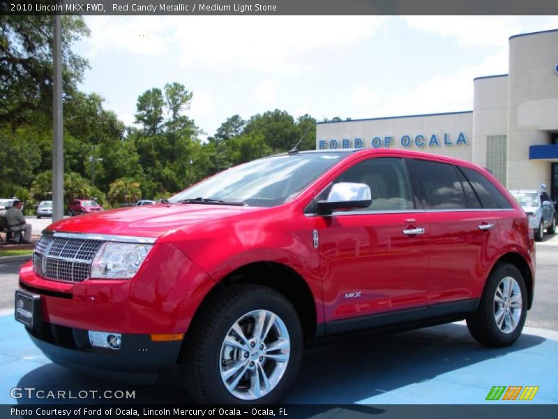 Red Candy Metallic / Medium Light Stone 2010 Lincoln MKX FWD