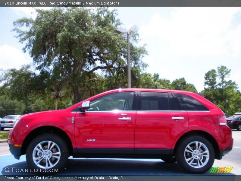 Red Candy Metallic / Medium Light Stone 2010 Lincoln MKX FWD