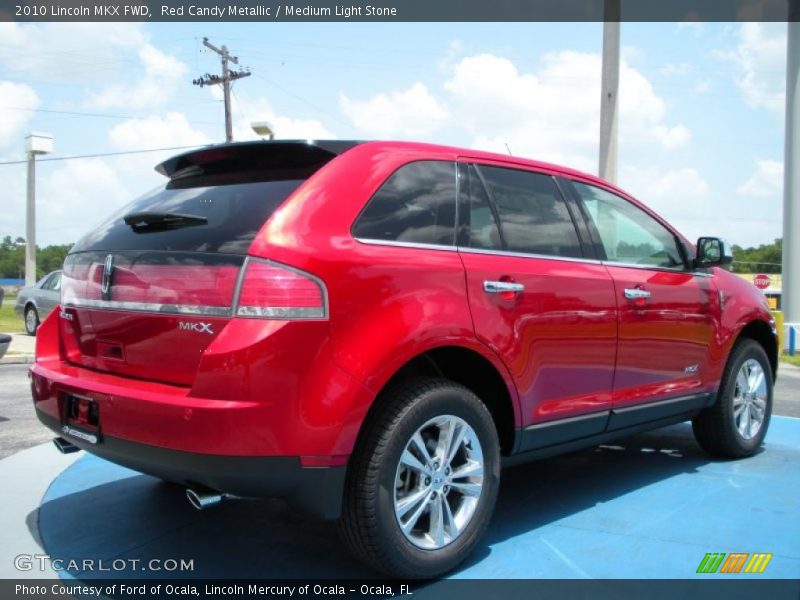 Red Candy Metallic / Medium Light Stone 2010 Lincoln MKX FWD
