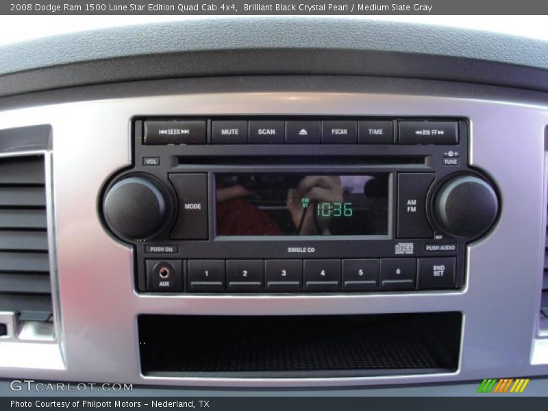Brilliant Black Crystal Pearl / Medium Slate Gray 2008 Dodge Ram 1500 Lone Star Edition Quad Cab 4x4