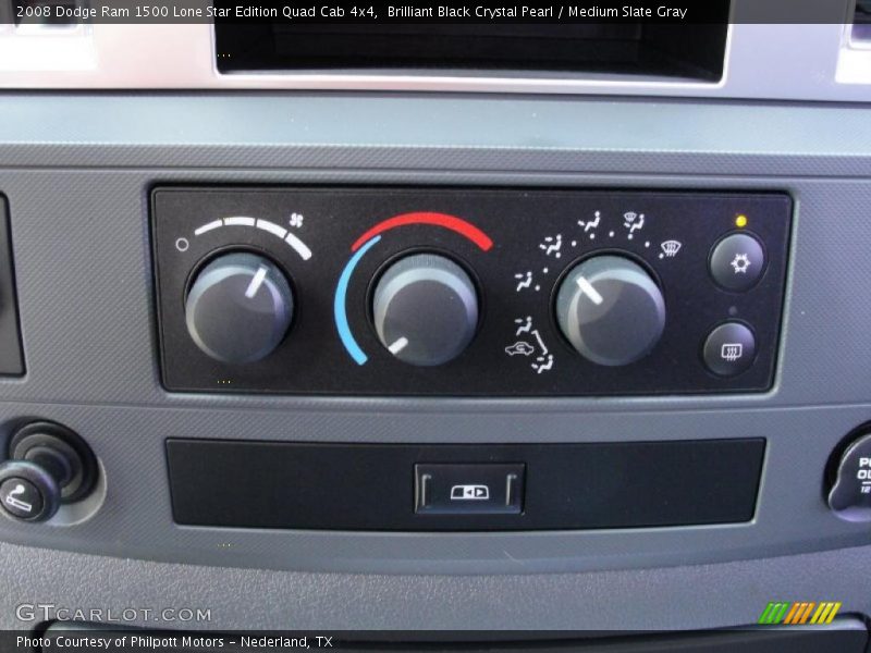 Brilliant Black Crystal Pearl / Medium Slate Gray 2008 Dodge Ram 1500 Lone Star Edition Quad Cab 4x4
