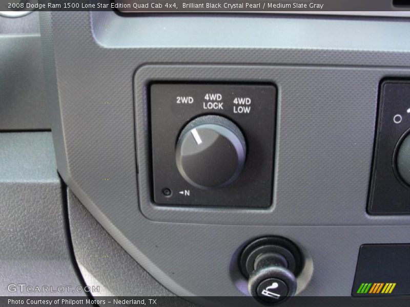 Brilliant Black Crystal Pearl / Medium Slate Gray 2008 Dodge Ram 1500 Lone Star Edition Quad Cab 4x4