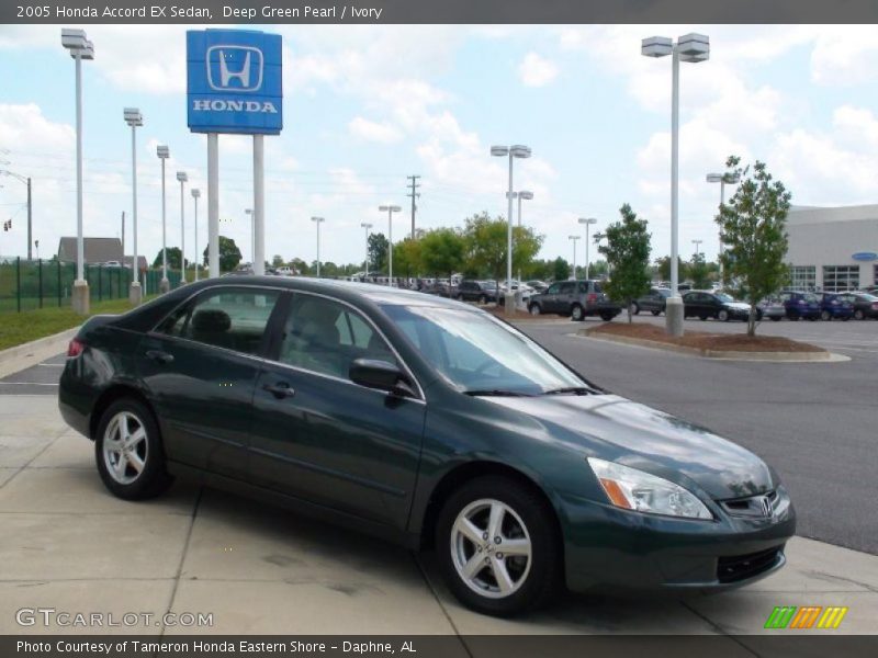 Deep Green Pearl / Ivory 2005 Honda Accord EX Sedan