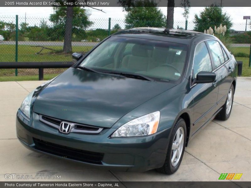 Deep Green Pearl / Ivory 2005 Honda Accord EX Sedan