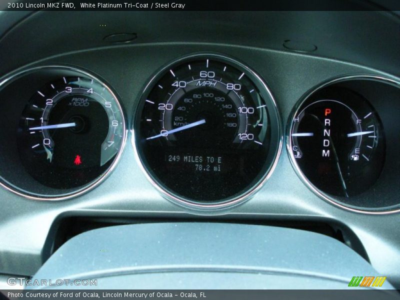 White Platinum Tri-Coat / Steel Gray 2010 Lincoln MKZ FWD