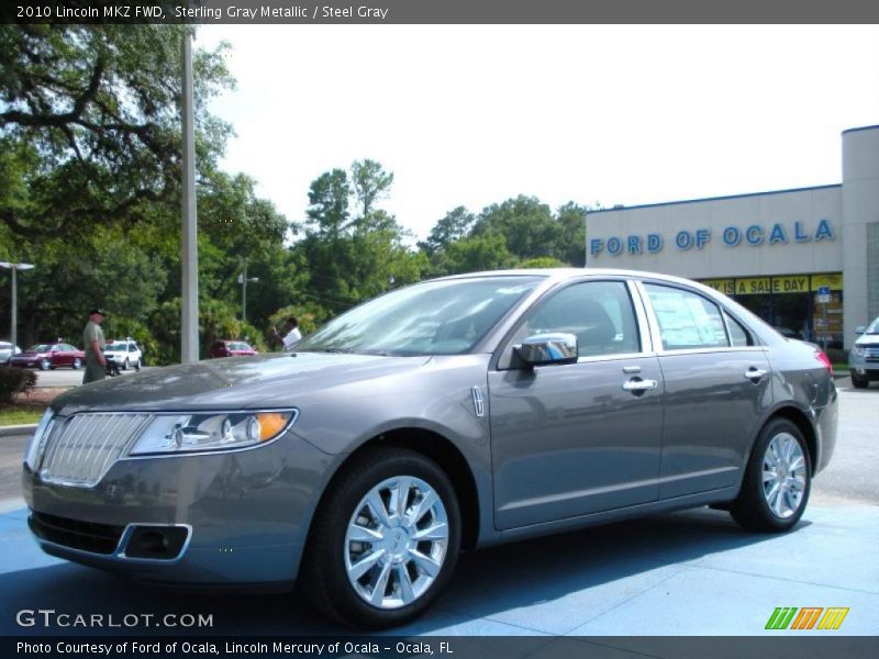 Sterling Gray Metallic / Steel Gray 2010 Lincoln MKZ FWD