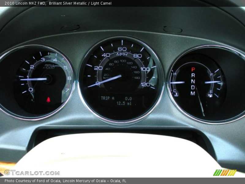 Brilliant Silver Metallic / Light Camel 2010 Lincoln MKZ FWD