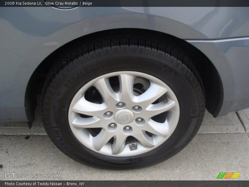 Olive Gray Metallic / Beige 2008 Kia Sedona LX