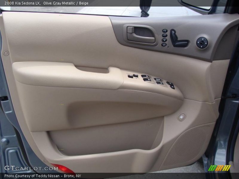 Olive Gray Metallic / Beige 2008 Kia Sedona LX