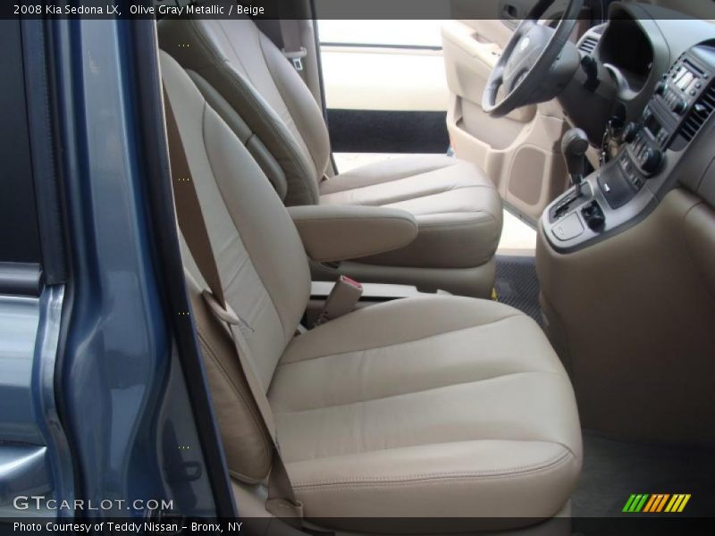 Olive Gray Metallic / Beige 2008 Kia Sedona LX