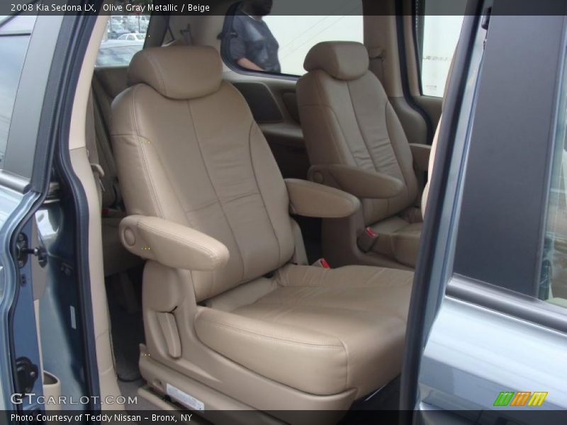 Olive Gray Metallic / Beige 2008 Kia Sedona LX