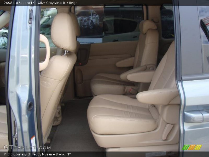 Olive Gray Metallic / Beige 2008 Kia Sedona LX
