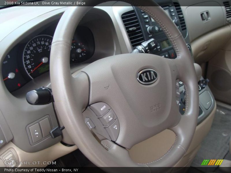 Olive Gray Metallic / Beige 2008 Kia Sedona LX