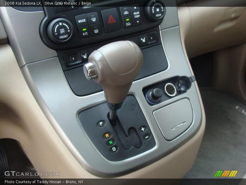 Olive Gray Metallic / Beige 2008 Kia Sedona LX
