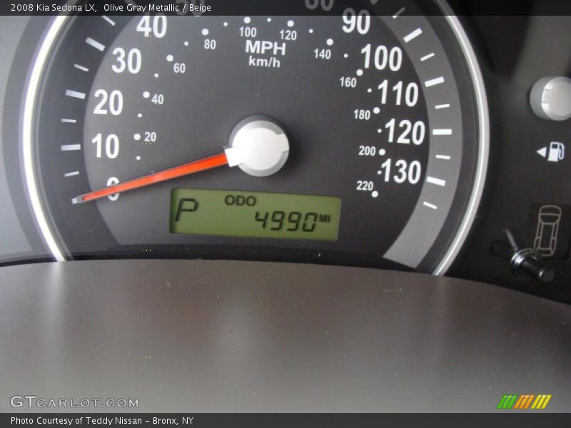 Olive Gray Metallic / Beige 2008 Kia Sedona LX