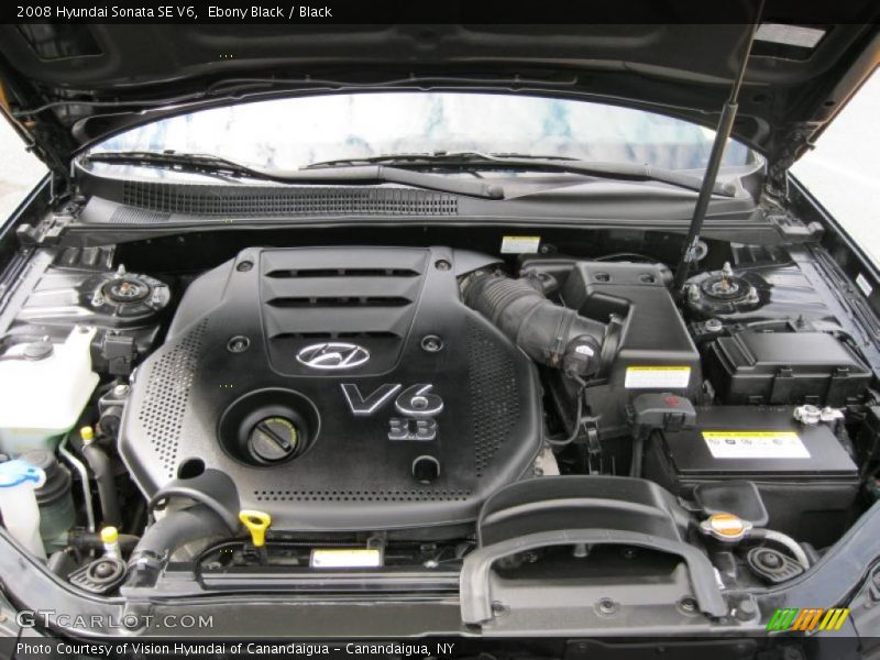 Ebony Black / Black 2008 Hyundai Sonata SE V6
