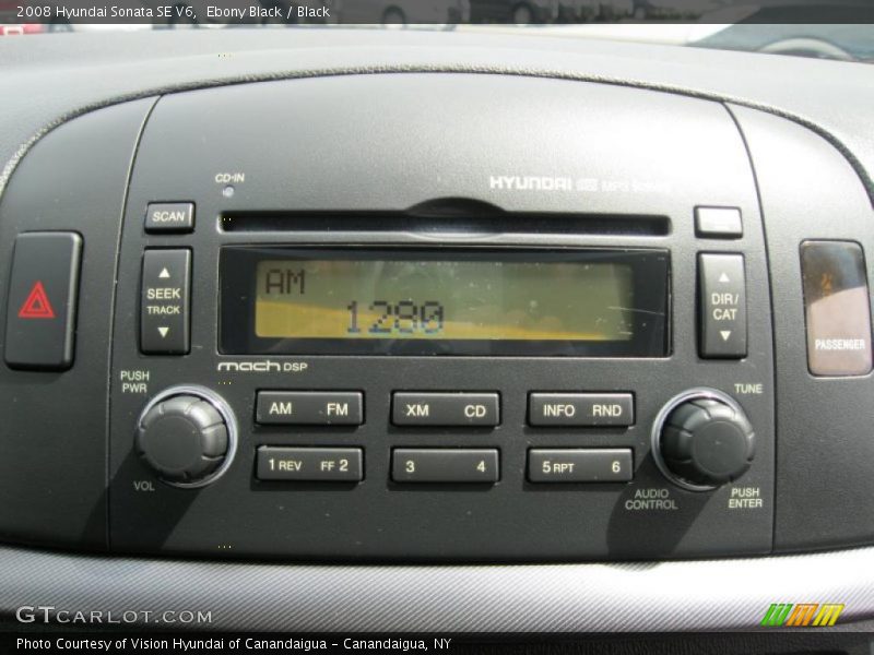 Ebony Black / Black 2008 Hyundai Sonata SE V6