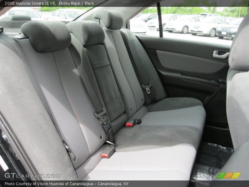 Ebony Black / Black 2008 Hyundai Sonata SE V6