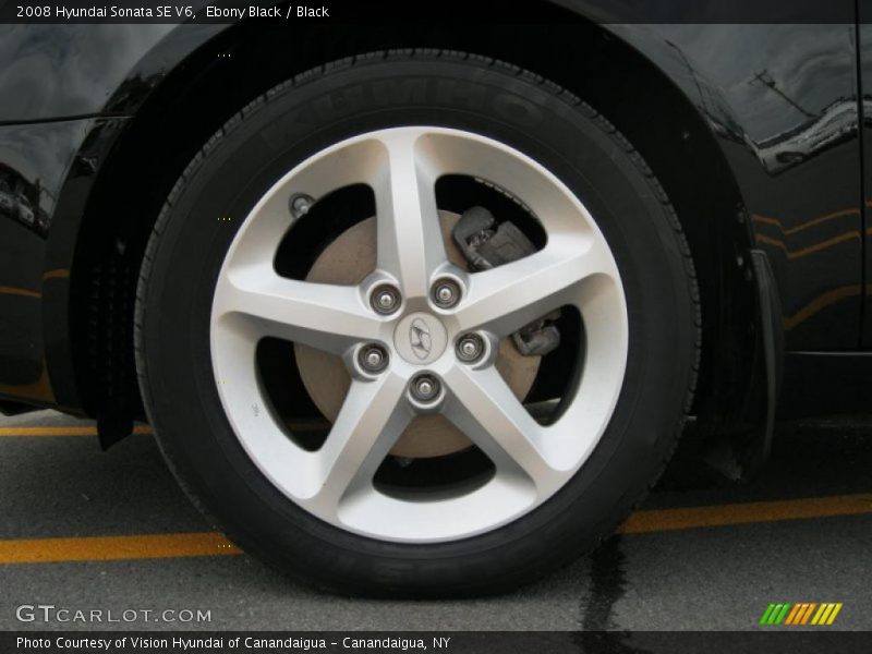 Ebony Black / Black 2008 Hyundai Sonata SE V6