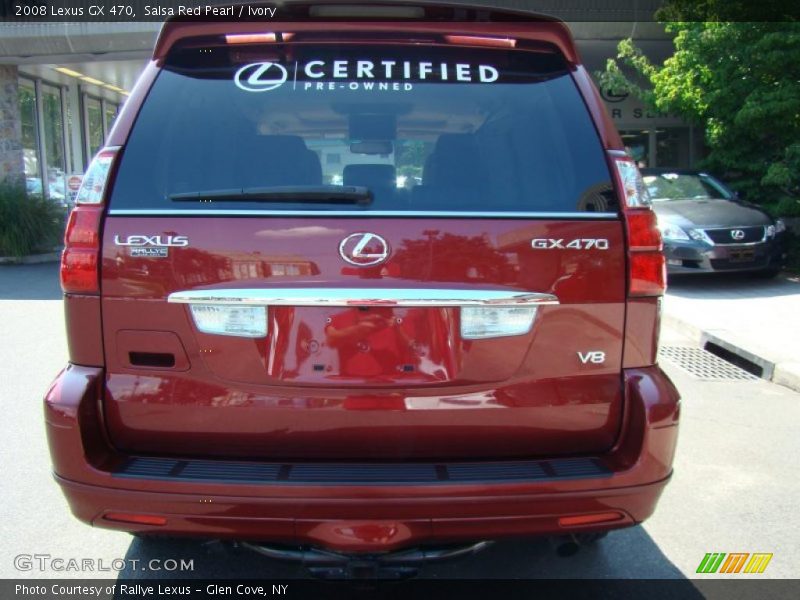 Salsa Red Pearl / Ivory 2008 Lexus GX 470