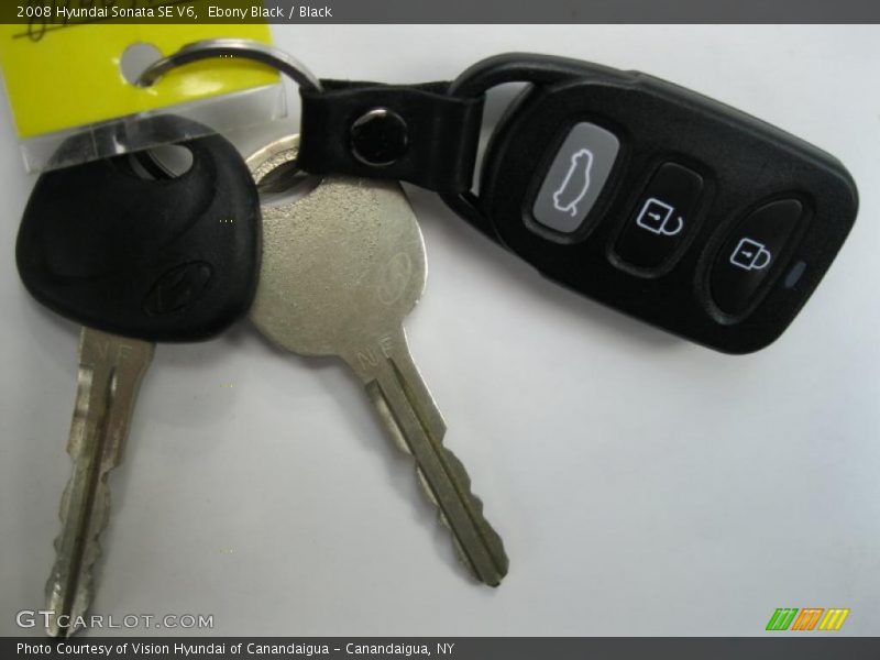 Ebony Black / Black 2008 Hyundai Sonata SE V6