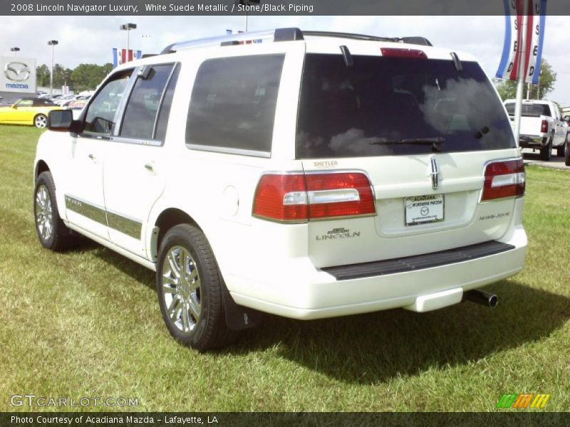 White Suede Metallic / Stone/Black Piping 2008 Lincoln Navigator Luxury
