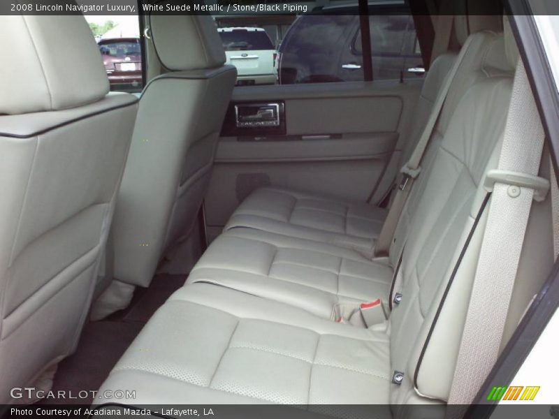 White Suede Metallic / Stone/Black Piping 2008 Lincoln Navigator Luxury