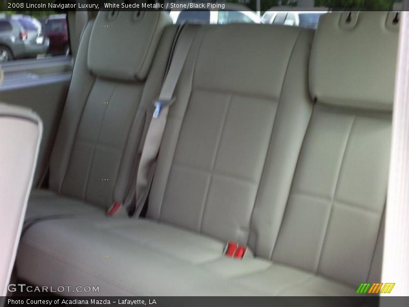 White Suede Metallic / Stone/Black Piping 2008 Lincoln Navigator Luxury