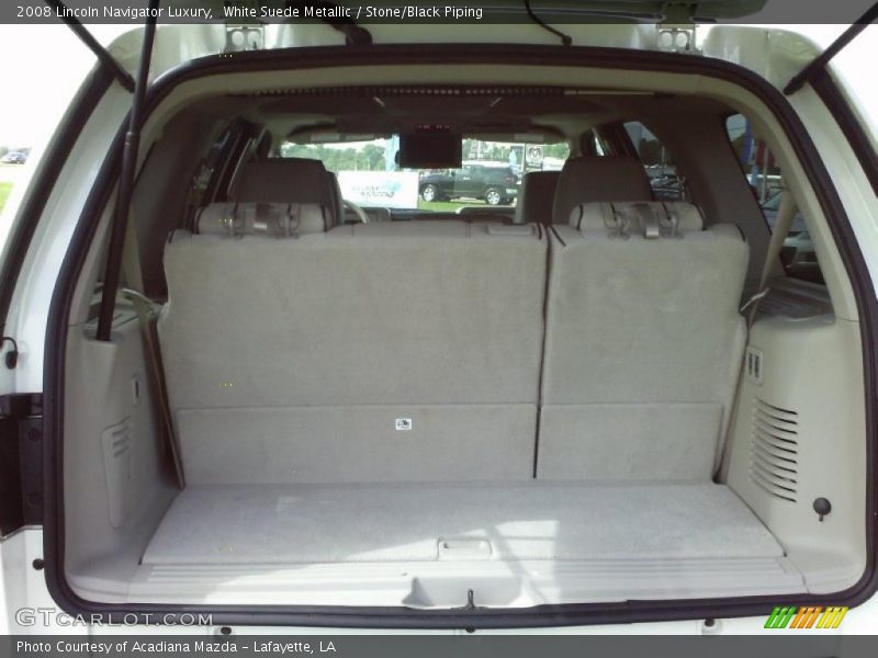 White Suede Metallic / Stone/Black Piping 2008 Lincoln Navigator Luxury