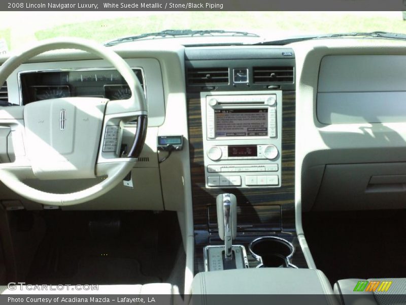 White Suede Metallic / Stone/Black Piping 2008 Lincoln Navigator Luxury