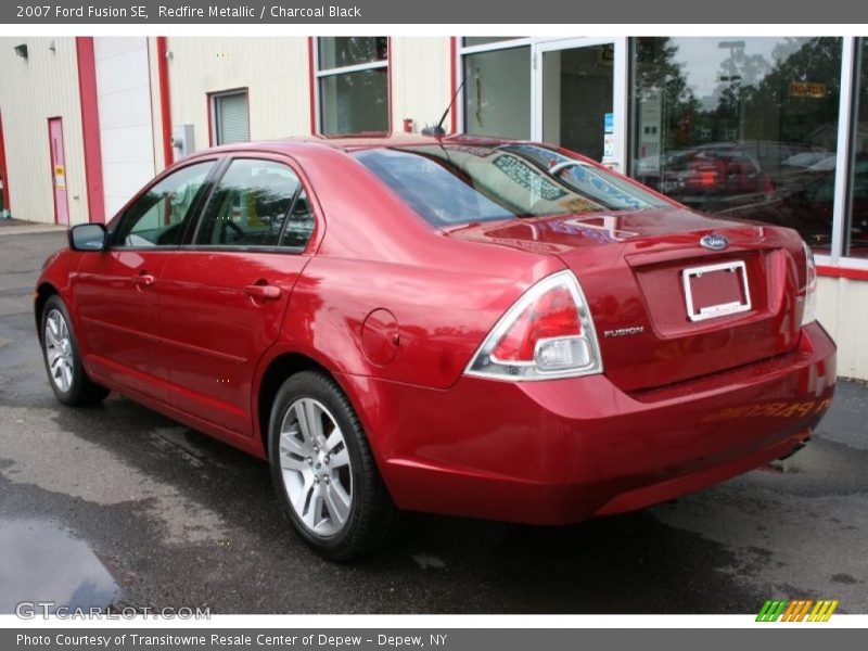 Redfire Metallic / Charcoal Black 2007 Ford Fusion SE